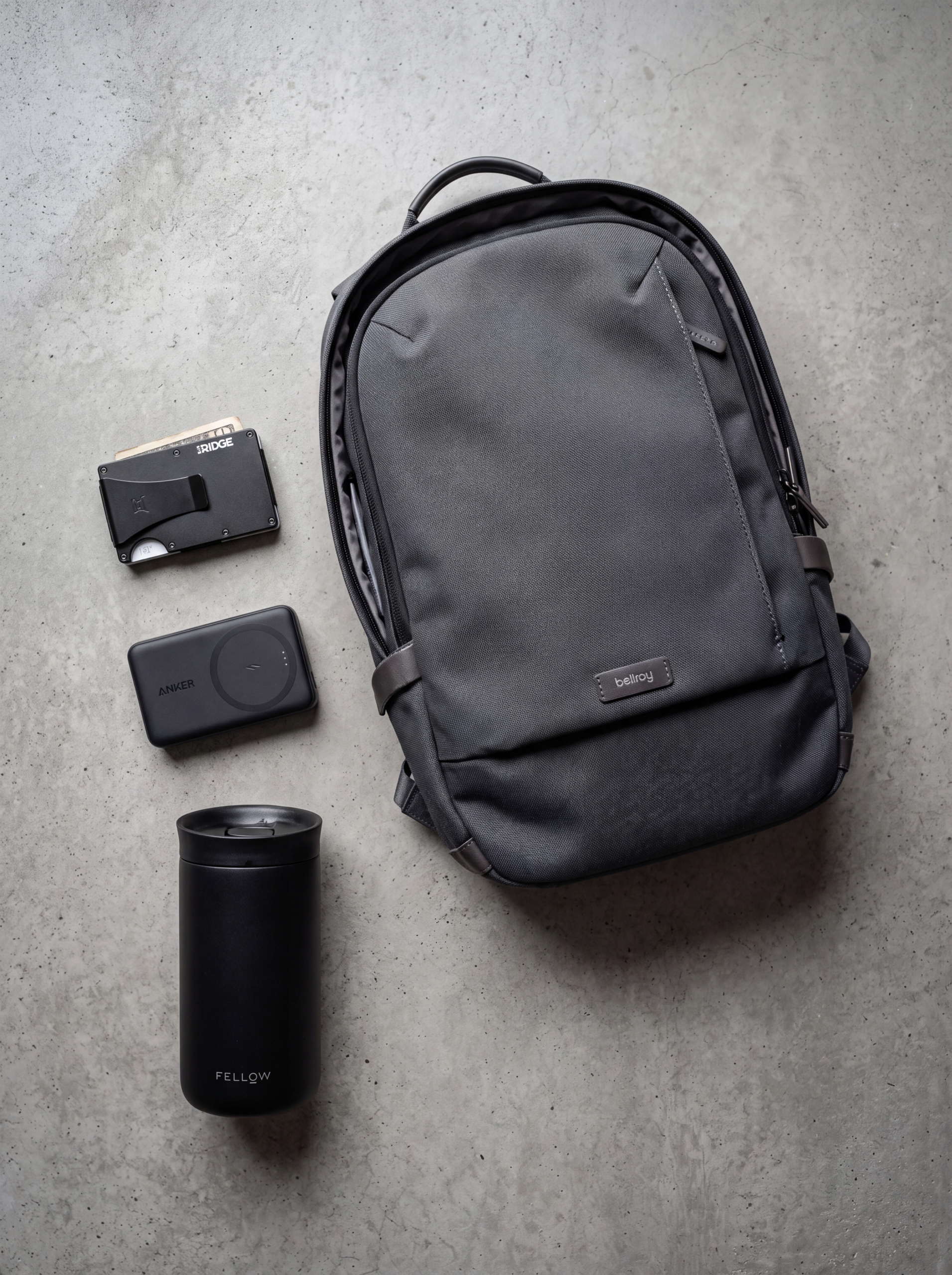 Travel gear accessories flatlay