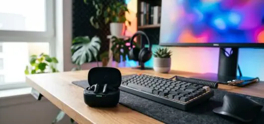 Wireless earbuds in case